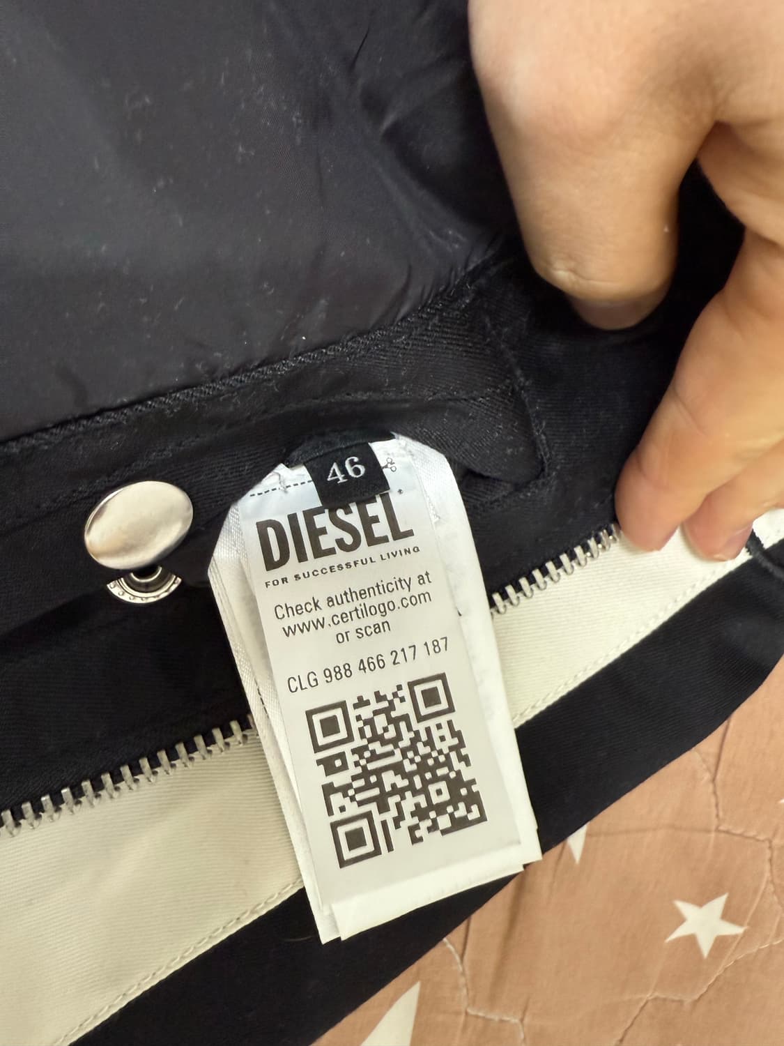 [46]디젤 J-베크 바이커 자켓 블랙 상품이미지3