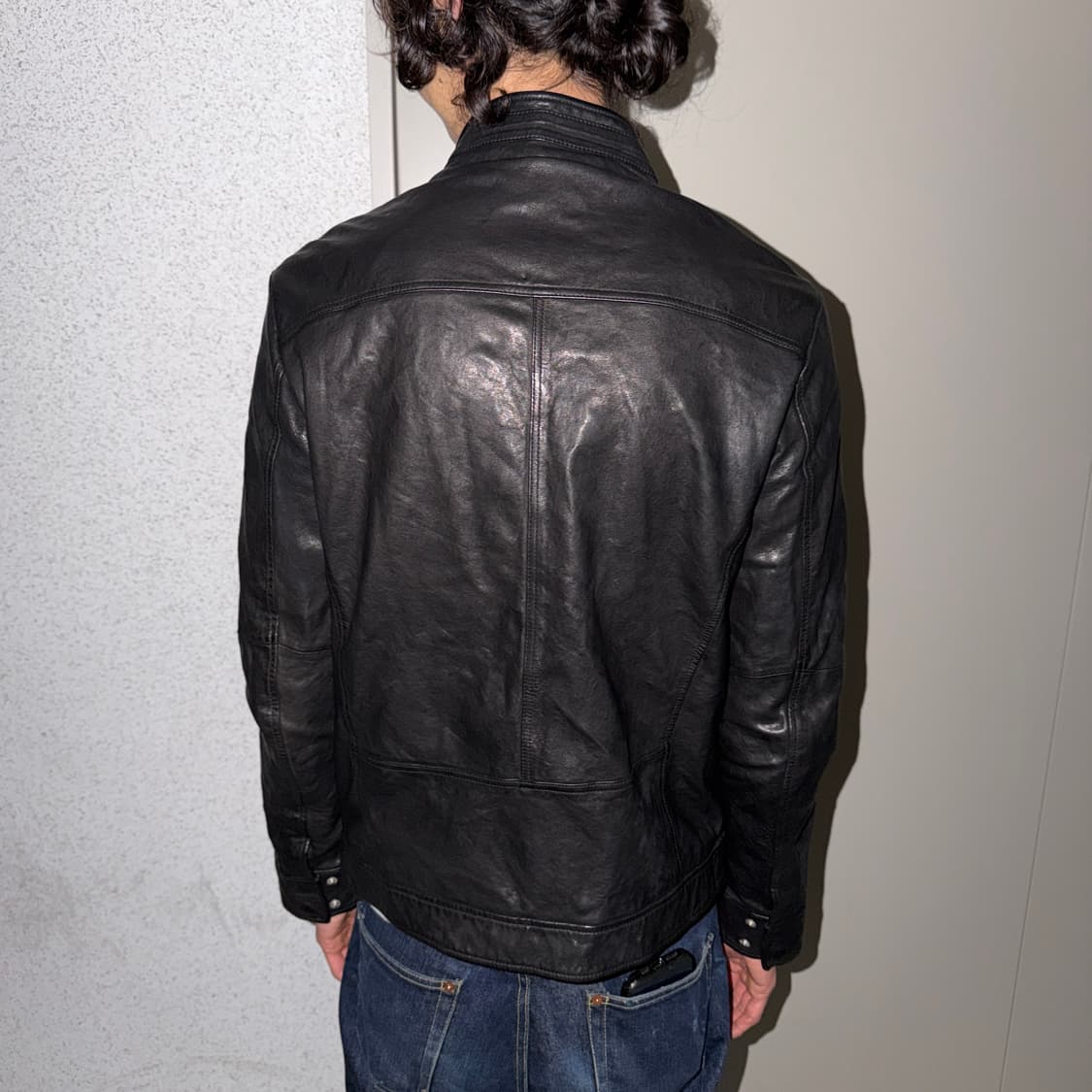 멀티포켓 이태리 레더 자켓 상품이미지2