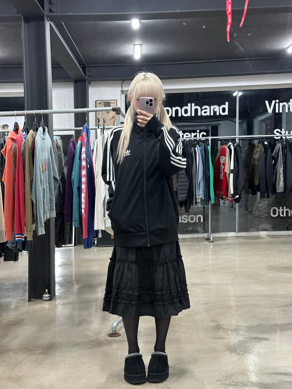 아디다스 삼선 블랙 져지 집업 상품이미지3