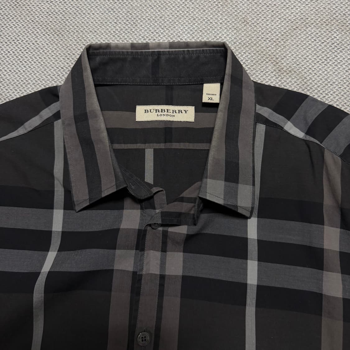 버버리 다크 브라운 체크 셔츠 상품이미지2
