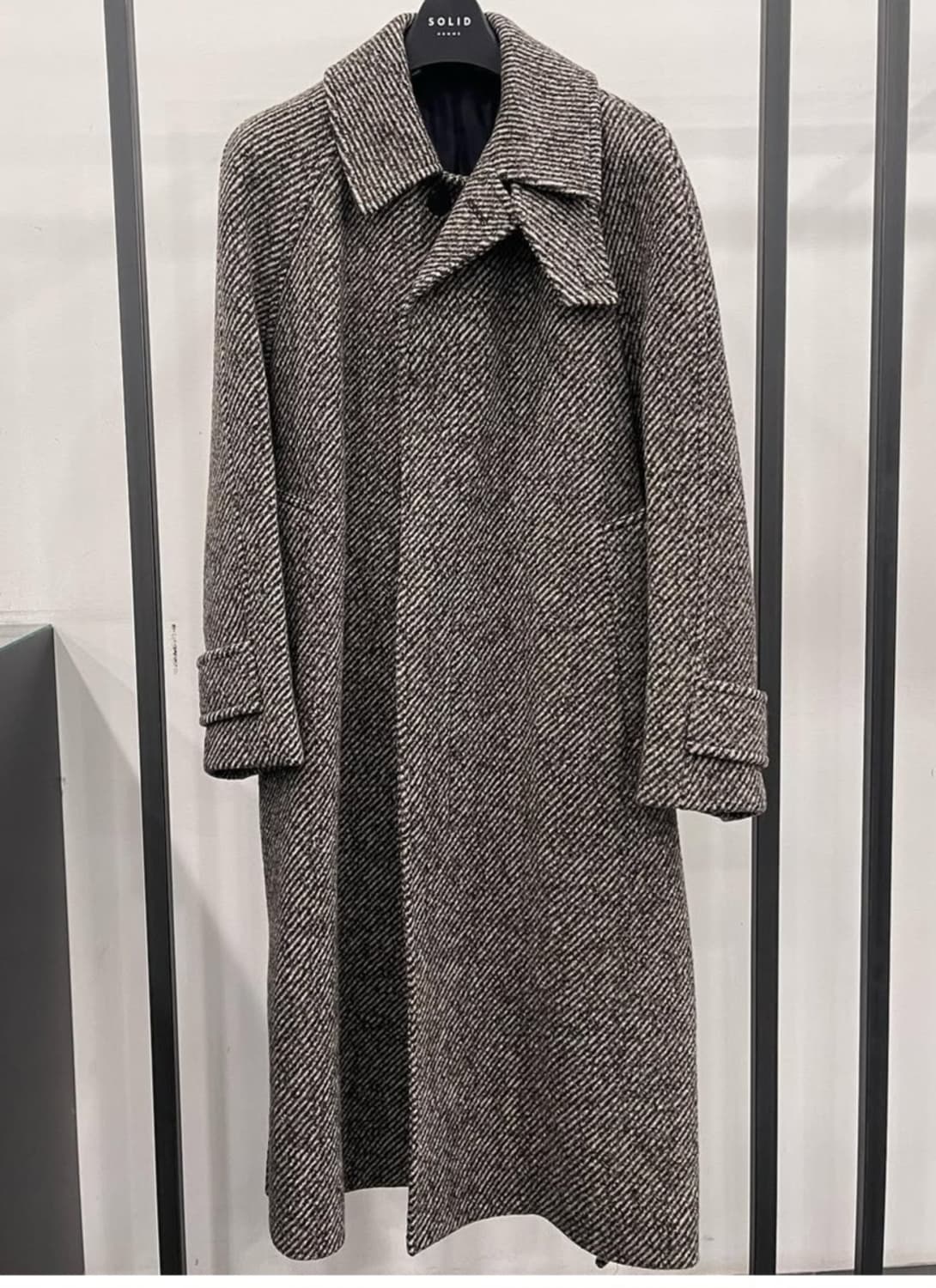 [택미제거 새상품] 솔리드옴므 메인 헤링본 코트 44 상품이미지2
