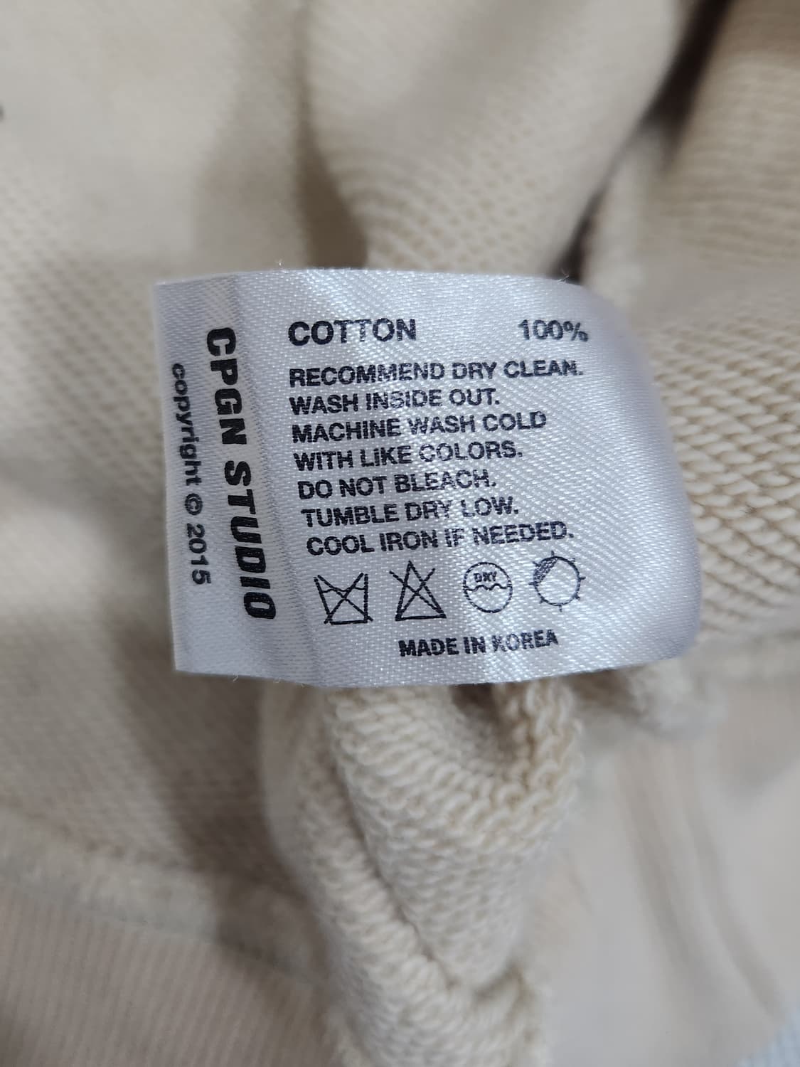 CPGN STUDIO(꼼파뇨) 맨투맨 남성 95~100사이즈 오버핏 상품이미지6