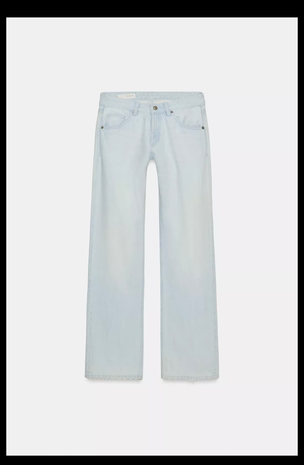 로우라이즈 연청 와이드 레그 진 jeans 상품이미지1