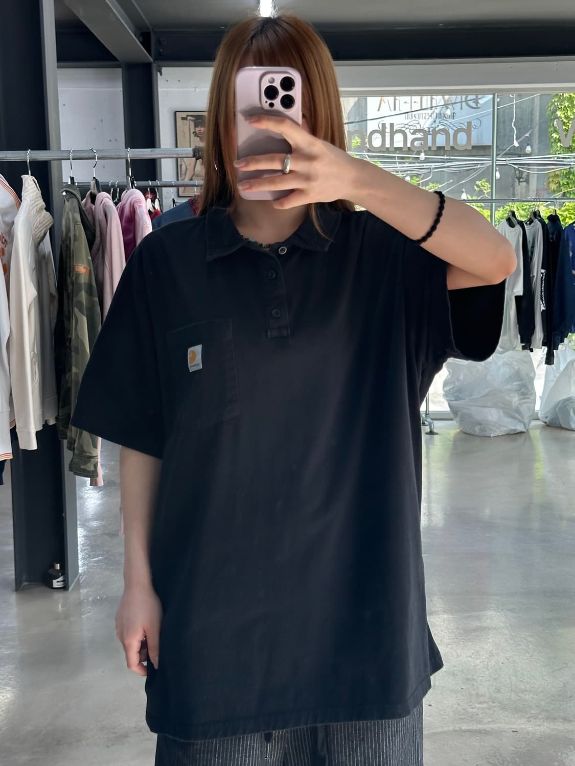 칼하트 포켓 버튼 Pk 반팔티 상품이미지4