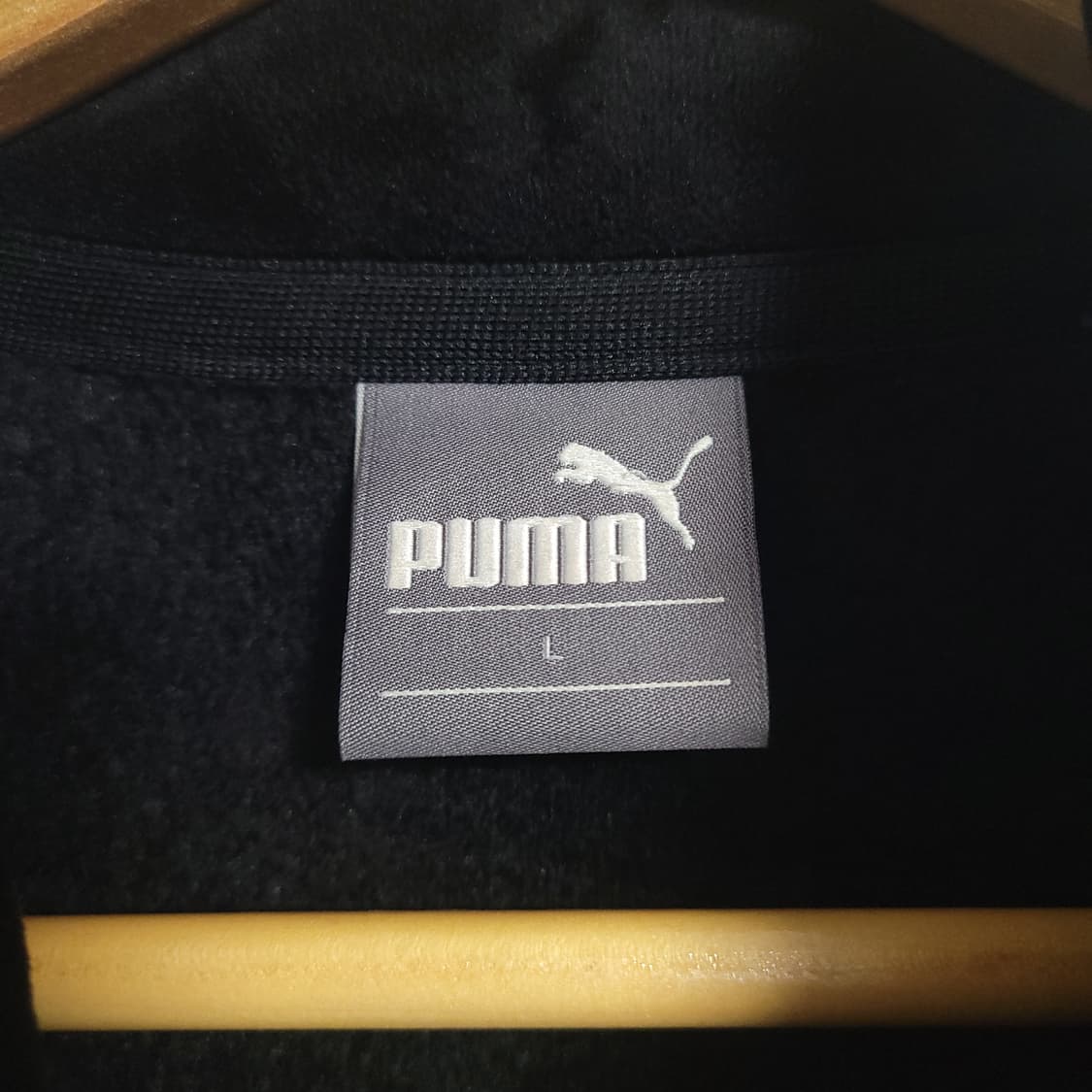 (L) PUMA 푸마 블랙 벨벳 트랙 자켓 져지 상품이미지2