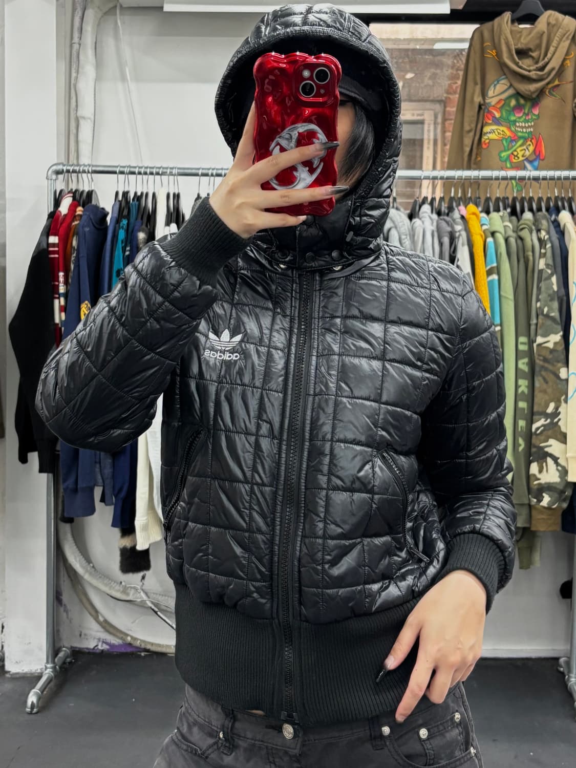 아디다스 퀄팅 크롭 자켓 상품이미지4
