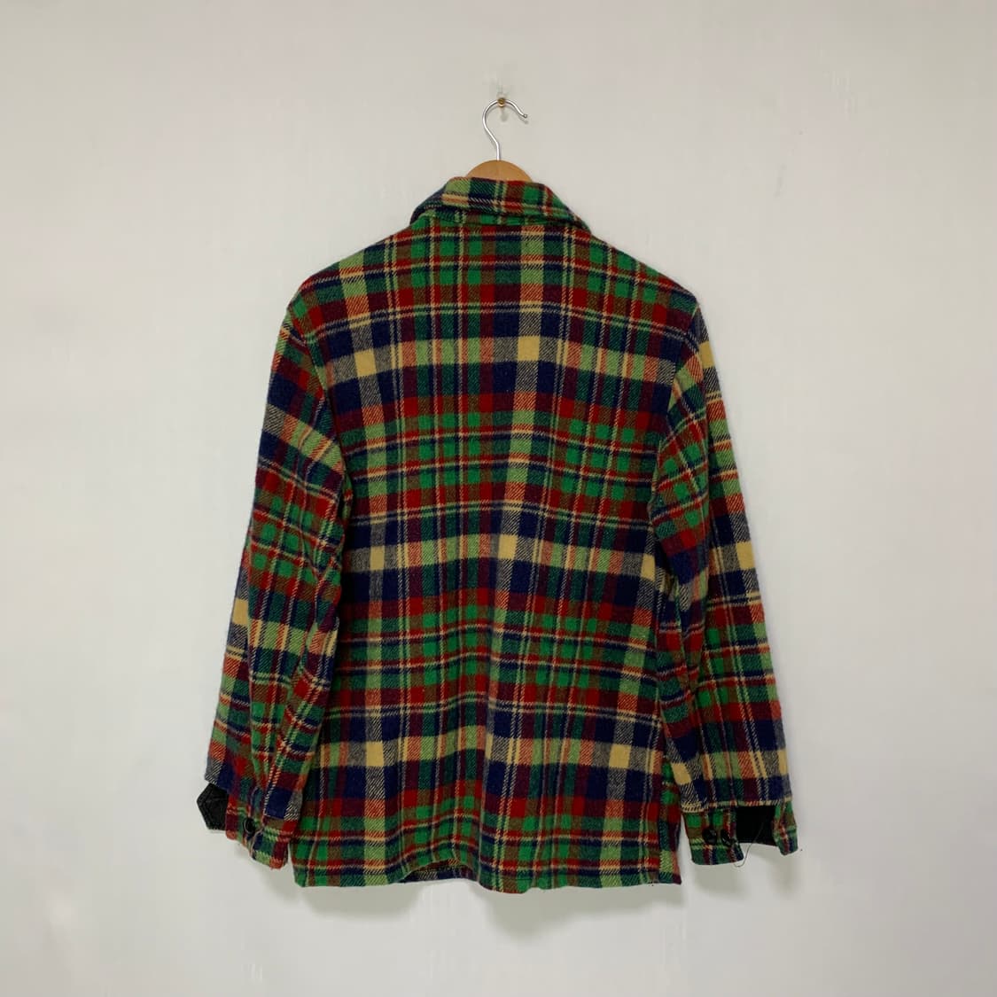 JPN 일본 빈티지 체크 셔츠 봄버 자켓 점퍼 M 상품이미지4