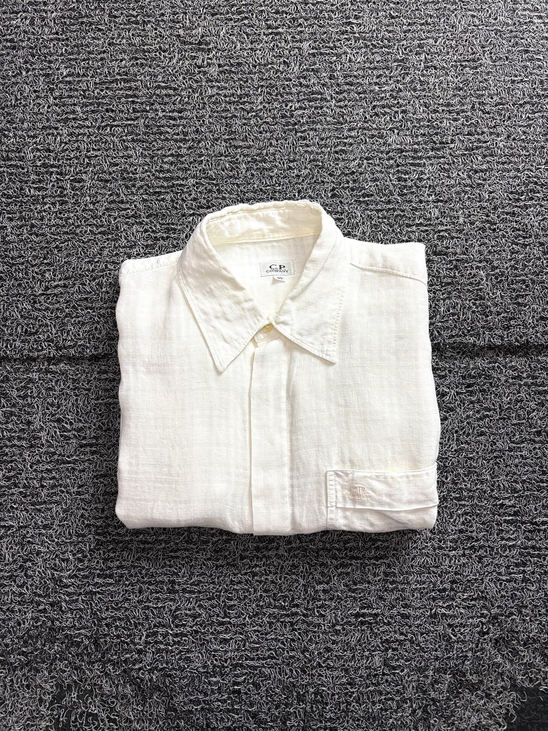 CP 컴퍼니 미니멀 린넨 하프 슬리브 셔츠 3231 상품이미지1