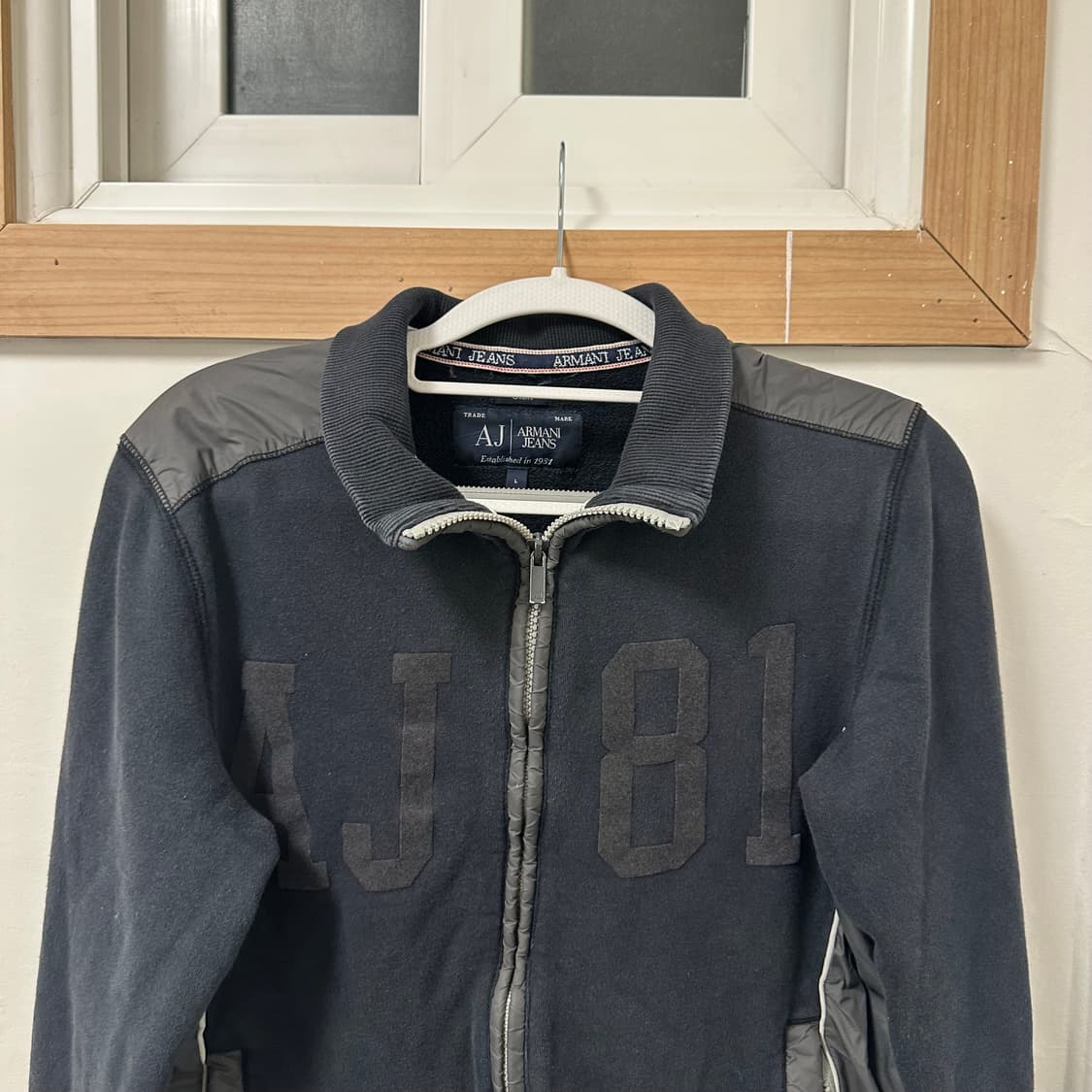 아르마니 진스 디테일 면집업 상품이미지5