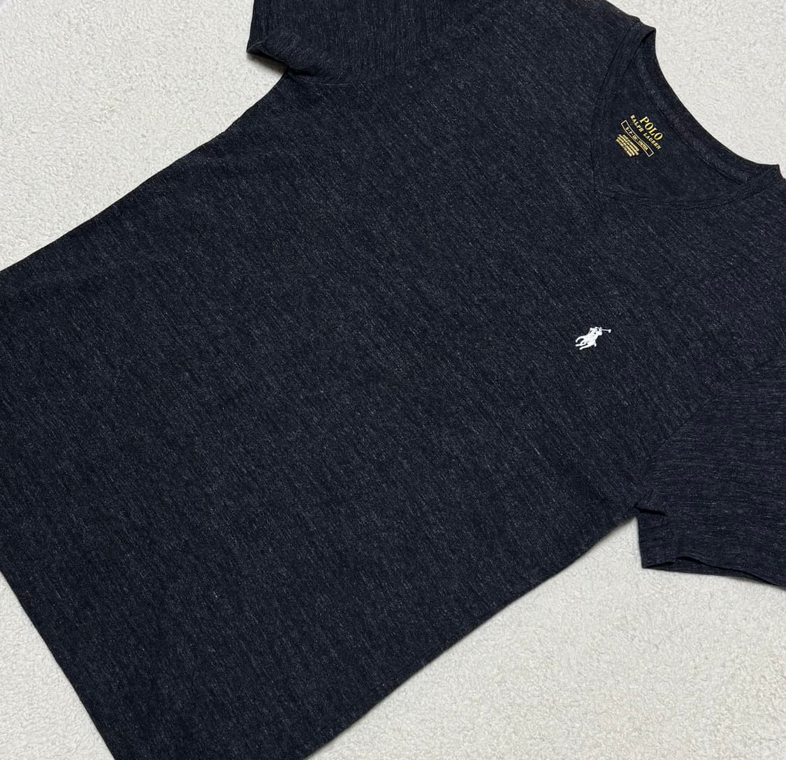 폴로 랄프로렌 다크그레이 V넥 반팔 상품이미지3