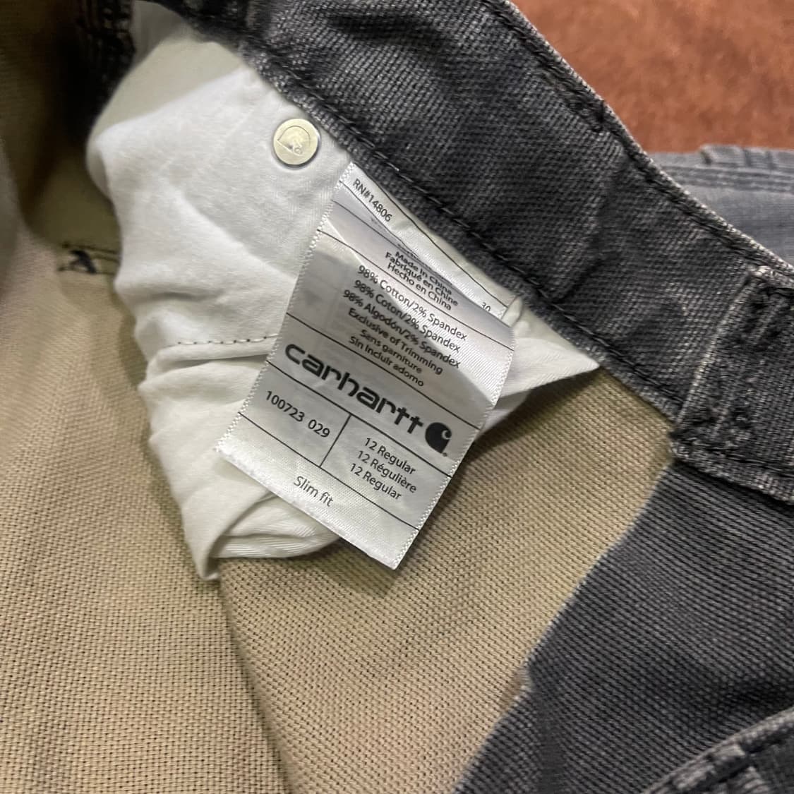 빈티지 칼하트 USA 더블니 팬츠 상품이미지5