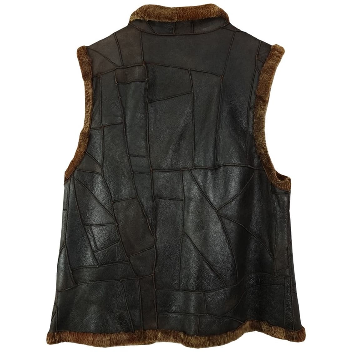 [빈티지] 리얼 쉽스킨 양가죽 양모 레더 베스트 조끼 M19973 상품이미지3