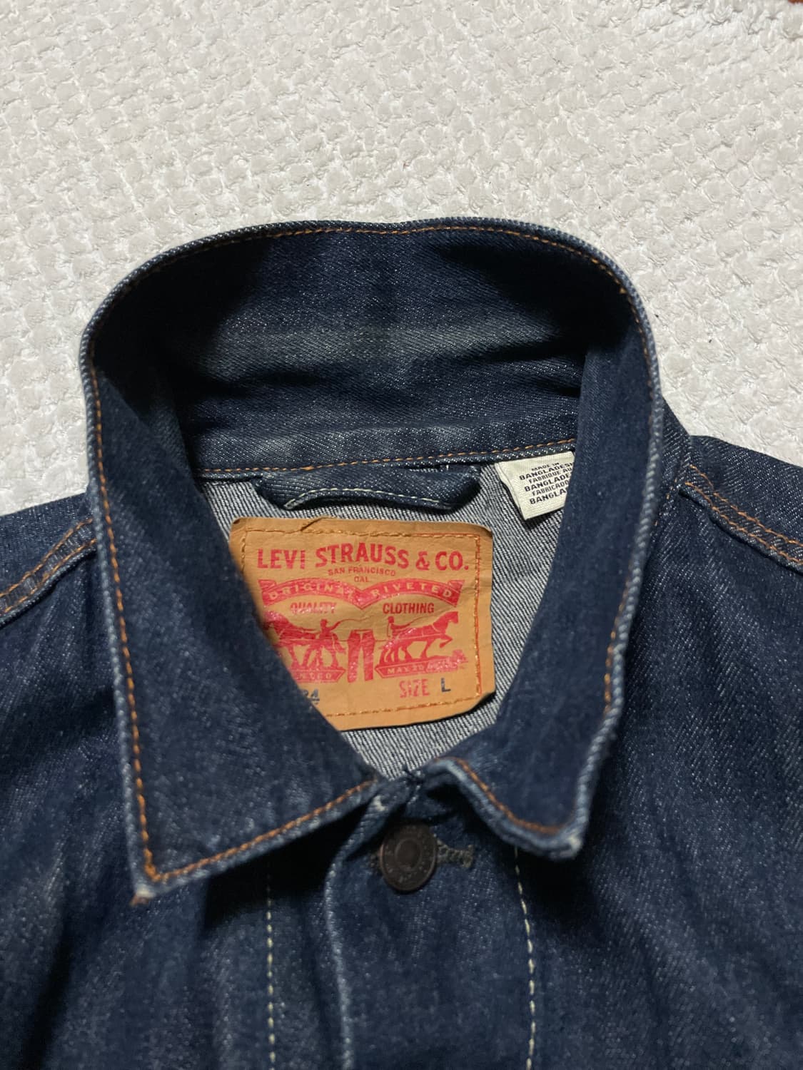 리바이스 72334 타입3 데님 트러커 청자켓 인디고 상품이미지5