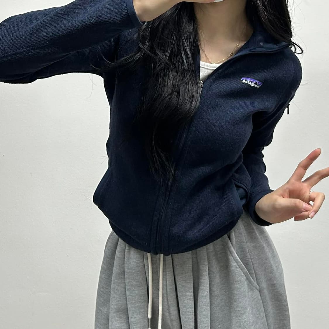 파타고니아 네이비 베터 플리스 걸즈 집업 후리스 희귀져지(XS) 상품이미지2