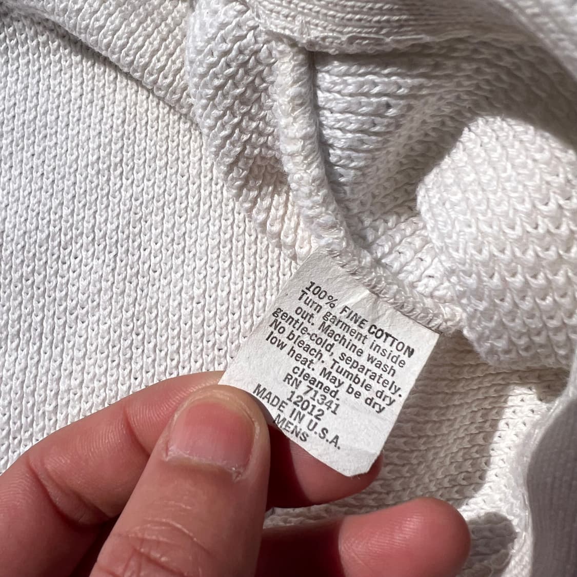 80‘s L.L. Bean 코튼 니팅 가디건 상품이미지10