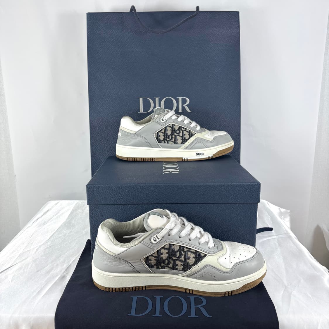 (풀박스,42)디올 B27 오블리크 로우탑 스니커즈 상품이미지1