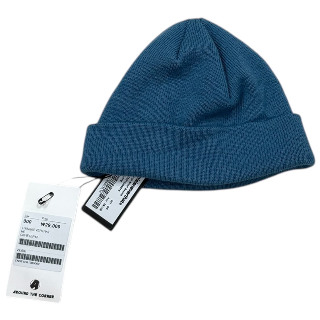 디스이즈네버댓 숏 비니 모자 하늘 블루 상품이미지3