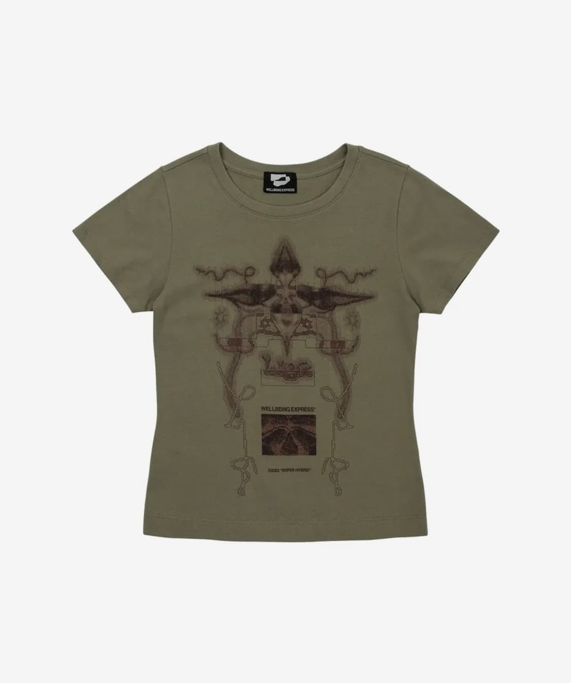 웰빙익스프레스 Digital Tattoo Tee Renewal 카키 반팔 상품이미지1