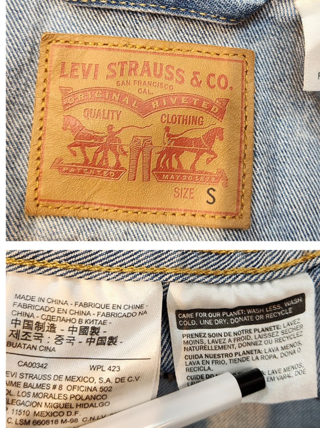 LEVIS 리바이스 오렌지 탭 지퍼 데님 자켓 상품이미지9