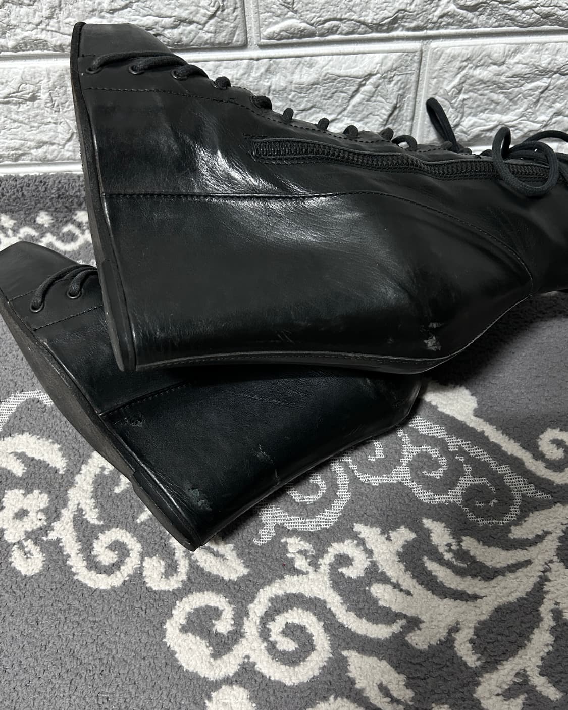 rare* Ann Demeulemeester Lace-up wedge 상품이미지6