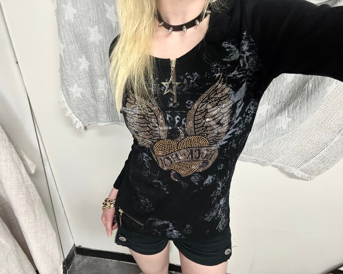 gal glitter wings hoodie 상품이미지3