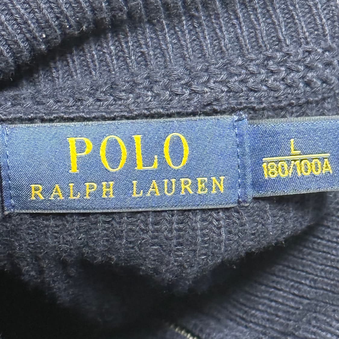L 폴로랄프로렌 네이비 니트 집업 상품이미지4
