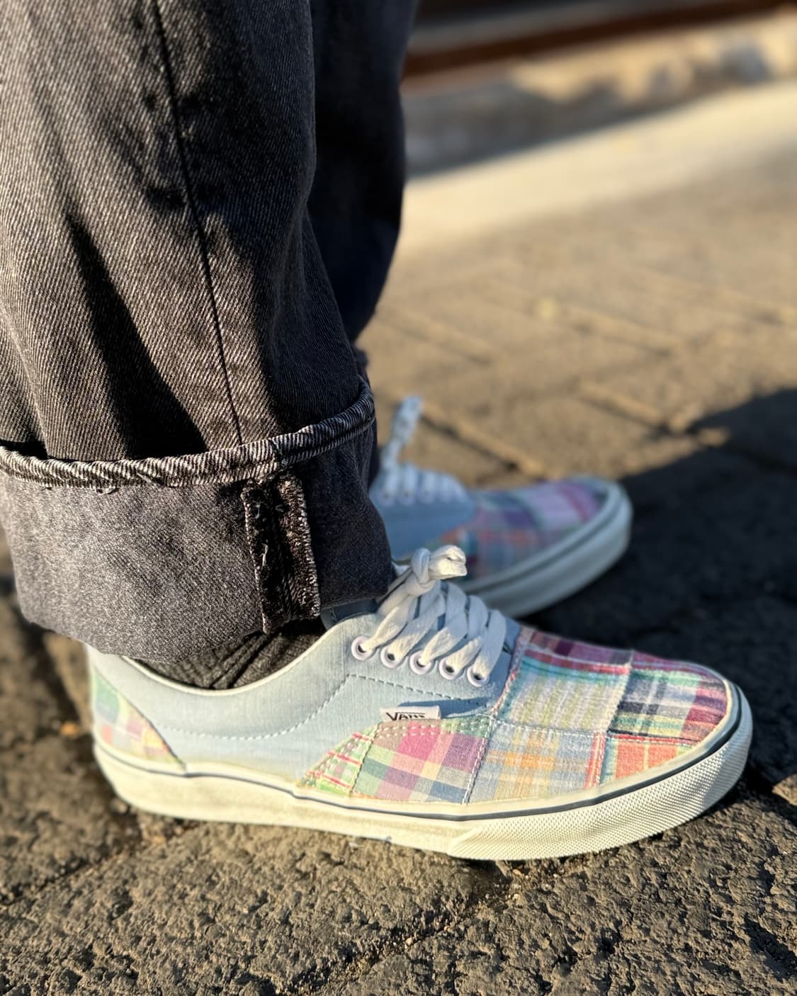 반스 에라 마드라스 패치워크 US8.5 상품이미지9