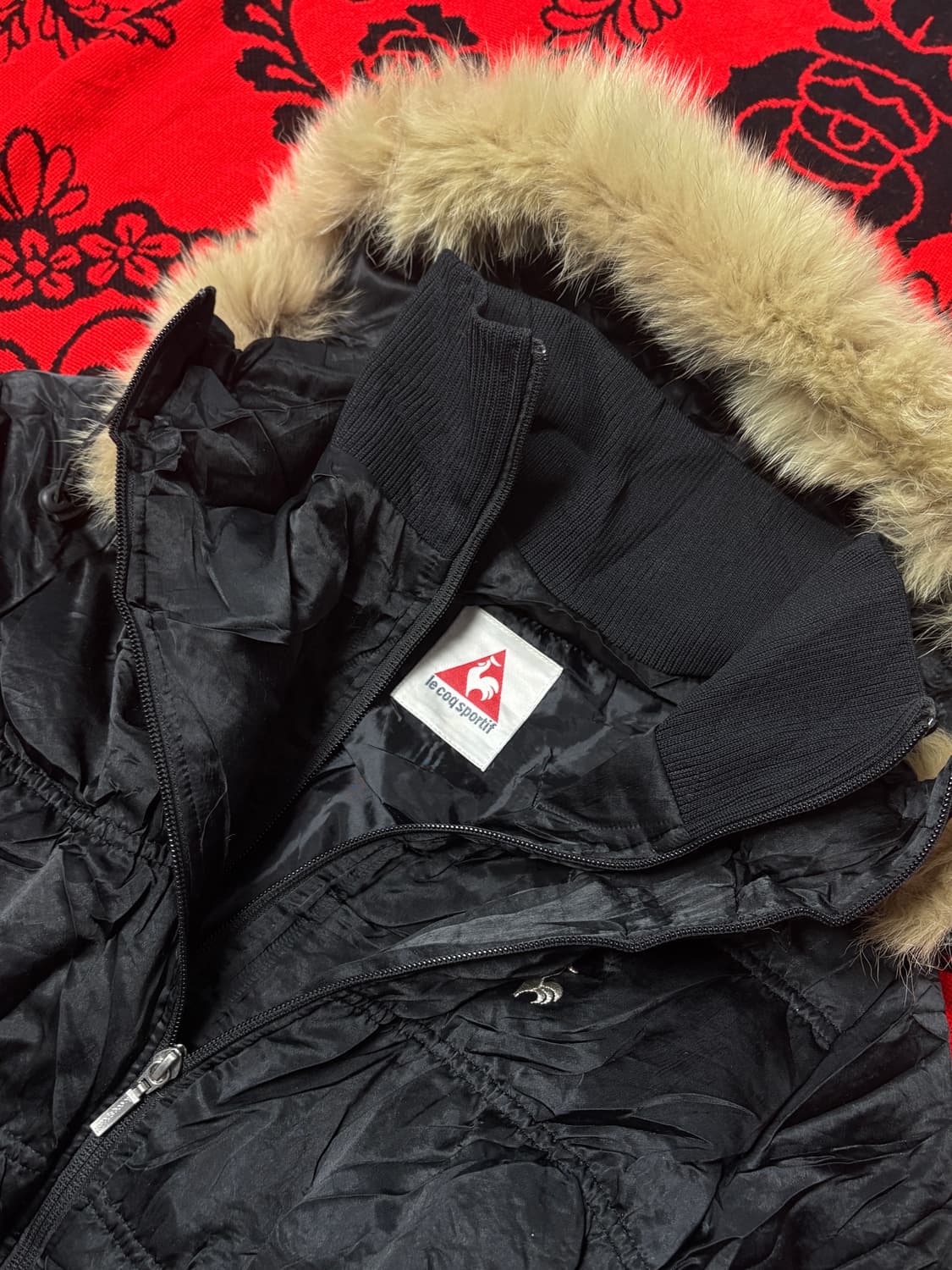 Vintage Punk & Gyaru fur hood jacket 상품이미지5