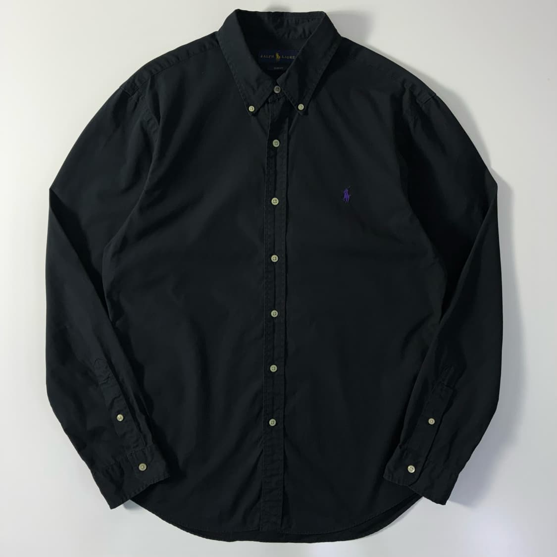 Polo  폴로 랄프로렌 자수 코튼 블랙 셔츠   상품이미지1