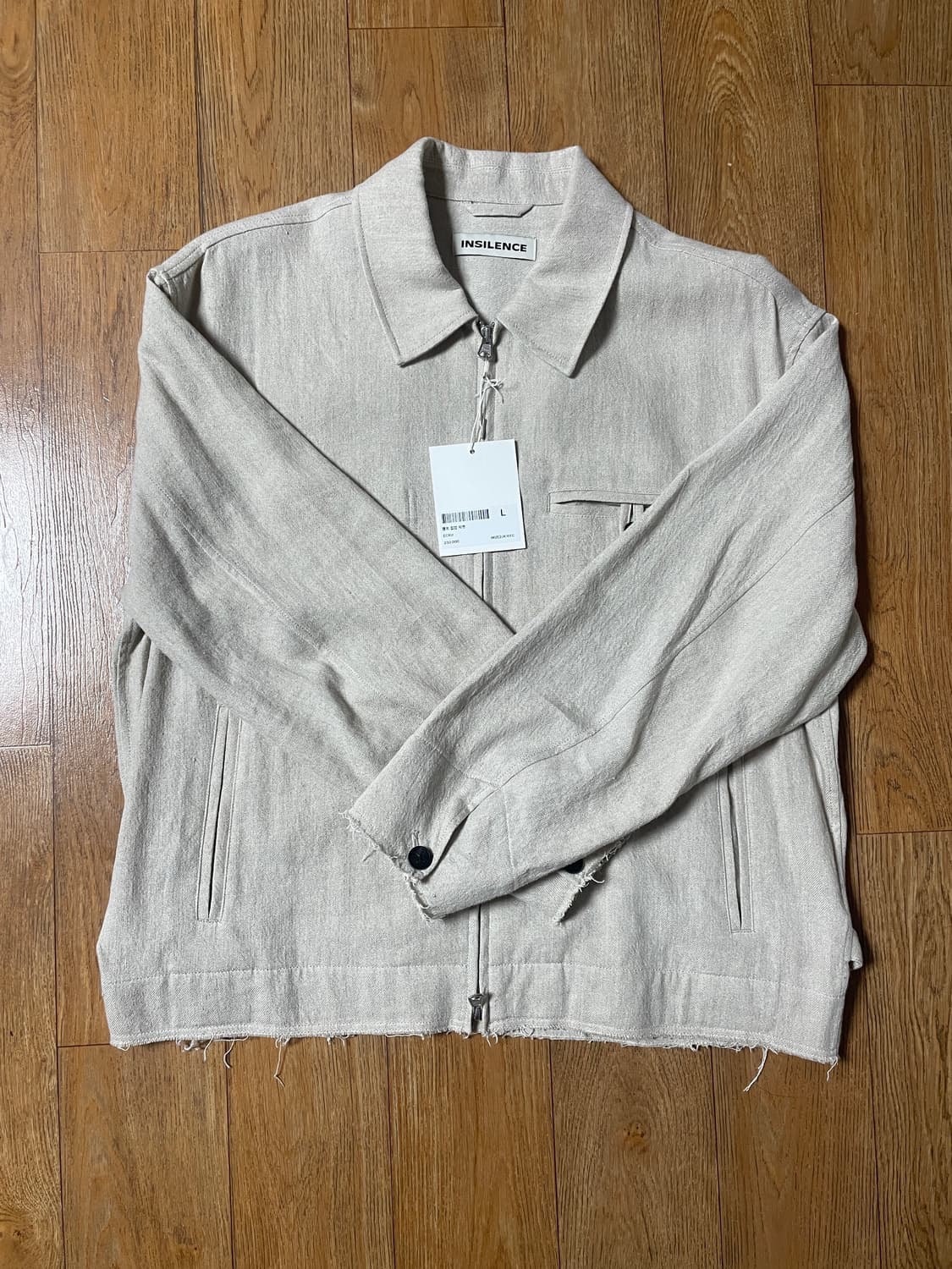 인사일런스 햄프 집업 자켓 ECRU - L 상품이미지6