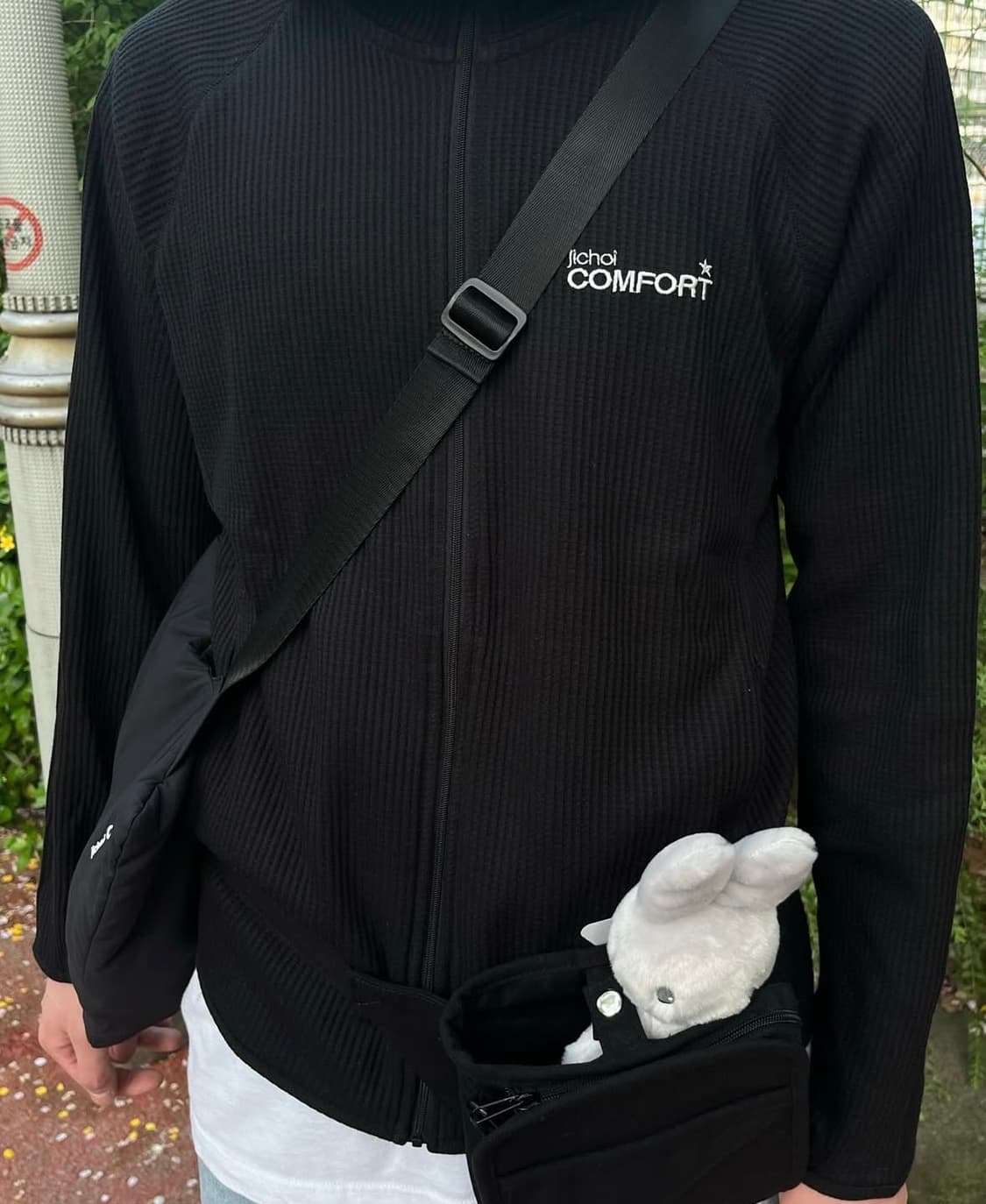 지초이 와플 후드집업 24-001 상품이미지1