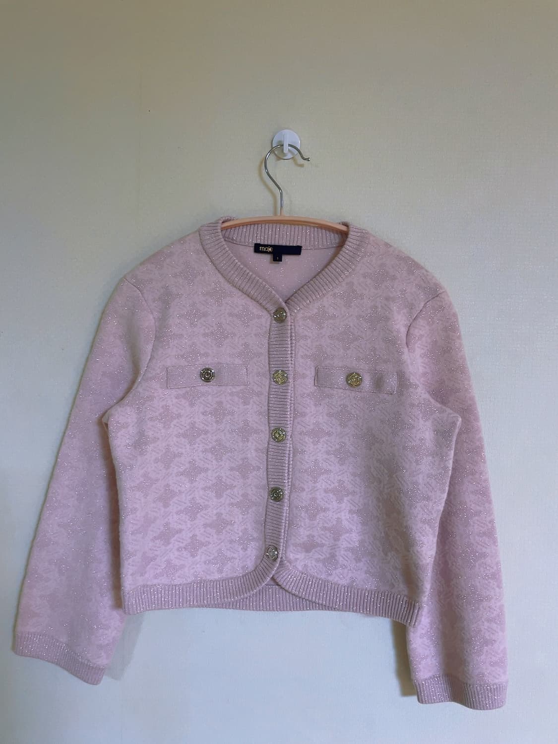 마쥬 클로저 자카드 가디건(1사이즈) 상품이미지4