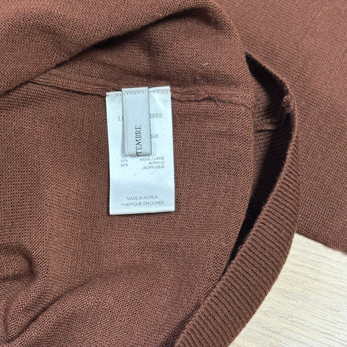 LE917 르셉템버 버건디 터틀넥 니트 36 상품이미지3