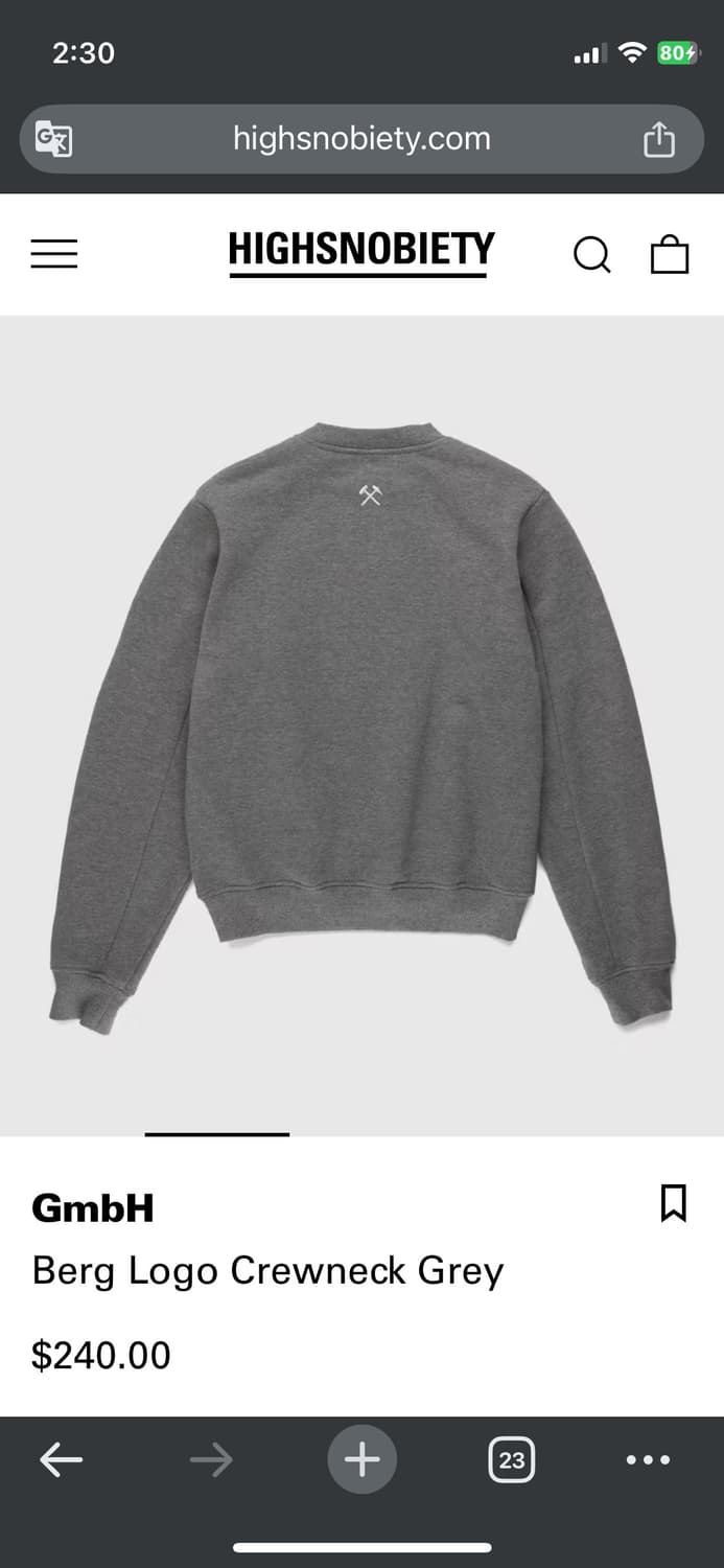 Gmbh 그레이 스웻셔츠 상품이미지6