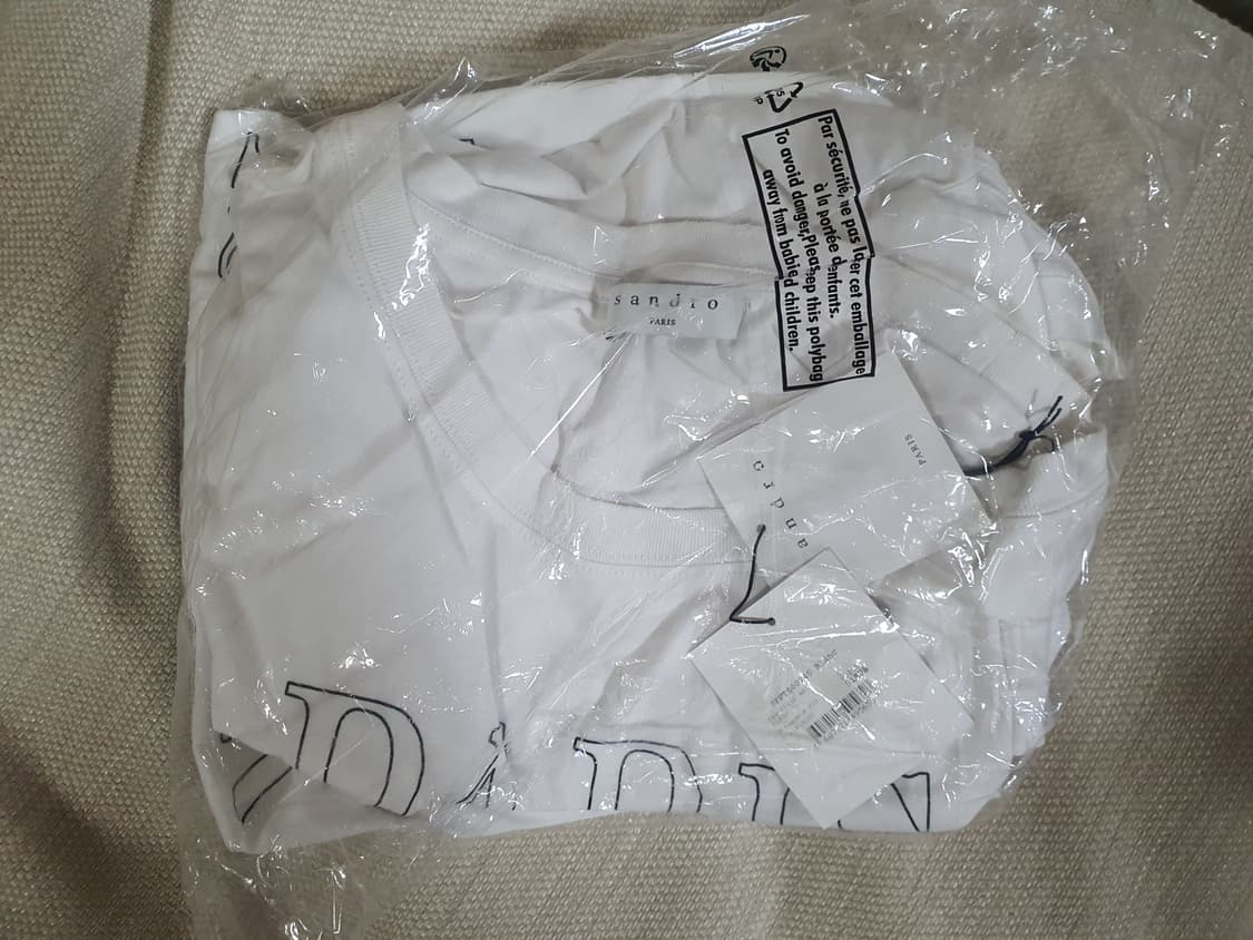 (새상품) 산드로 화이트 티셔츠 2사이즈 상품이미지4