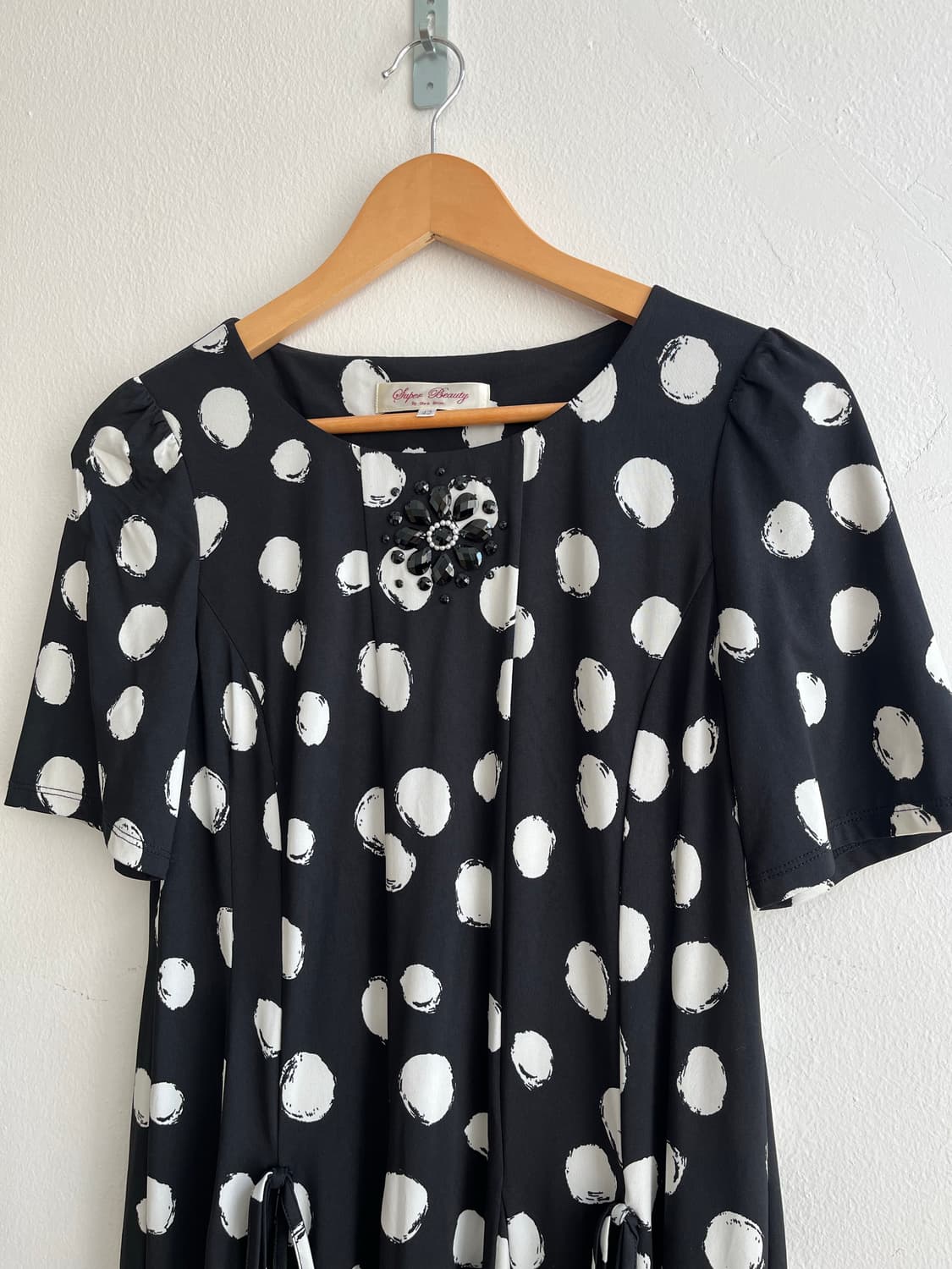 일본 빈티지 도트 원피스 상품이미지2