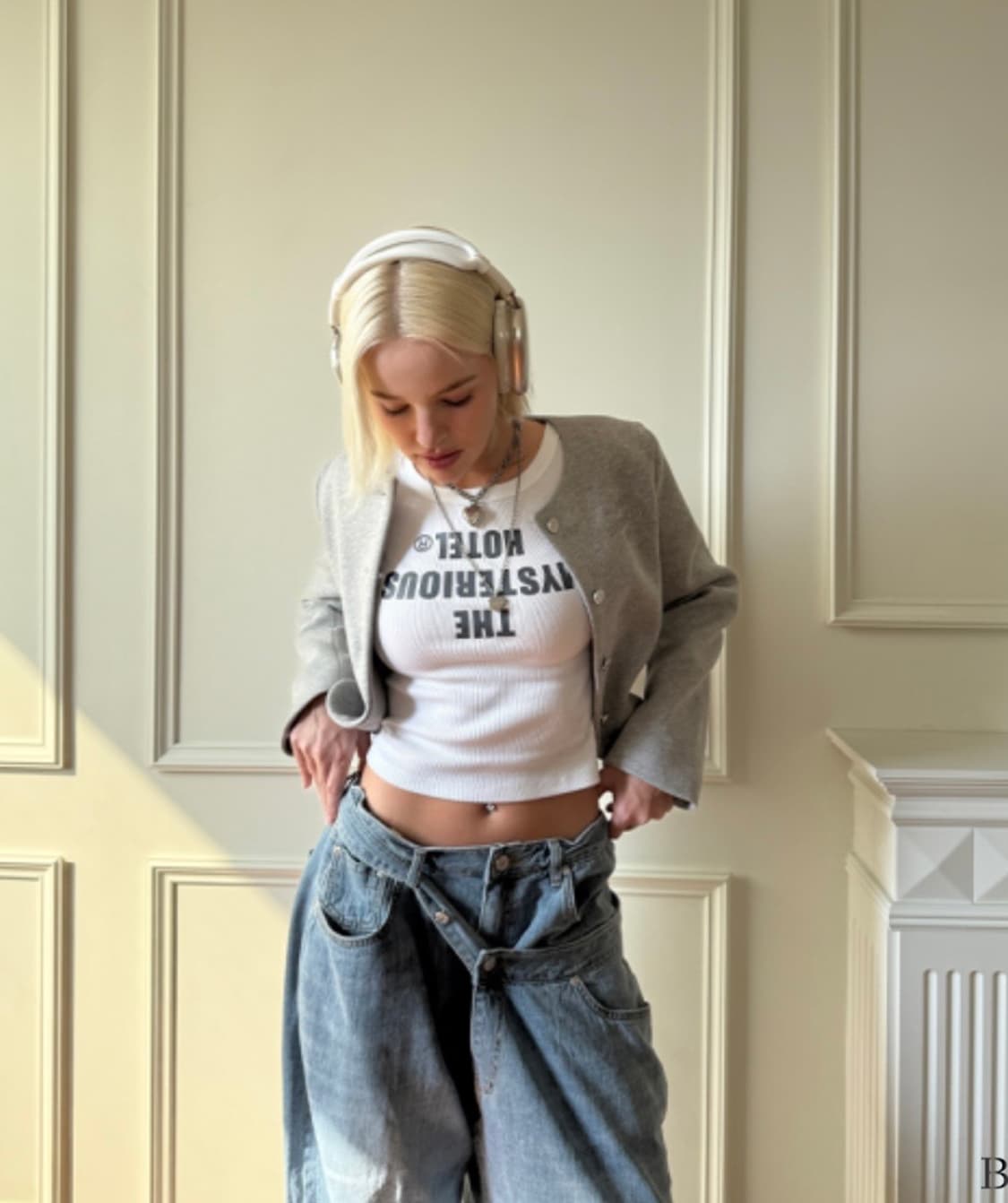 더미스테리어스호텔 스웻 캐주얼 자켓 상품이미지3