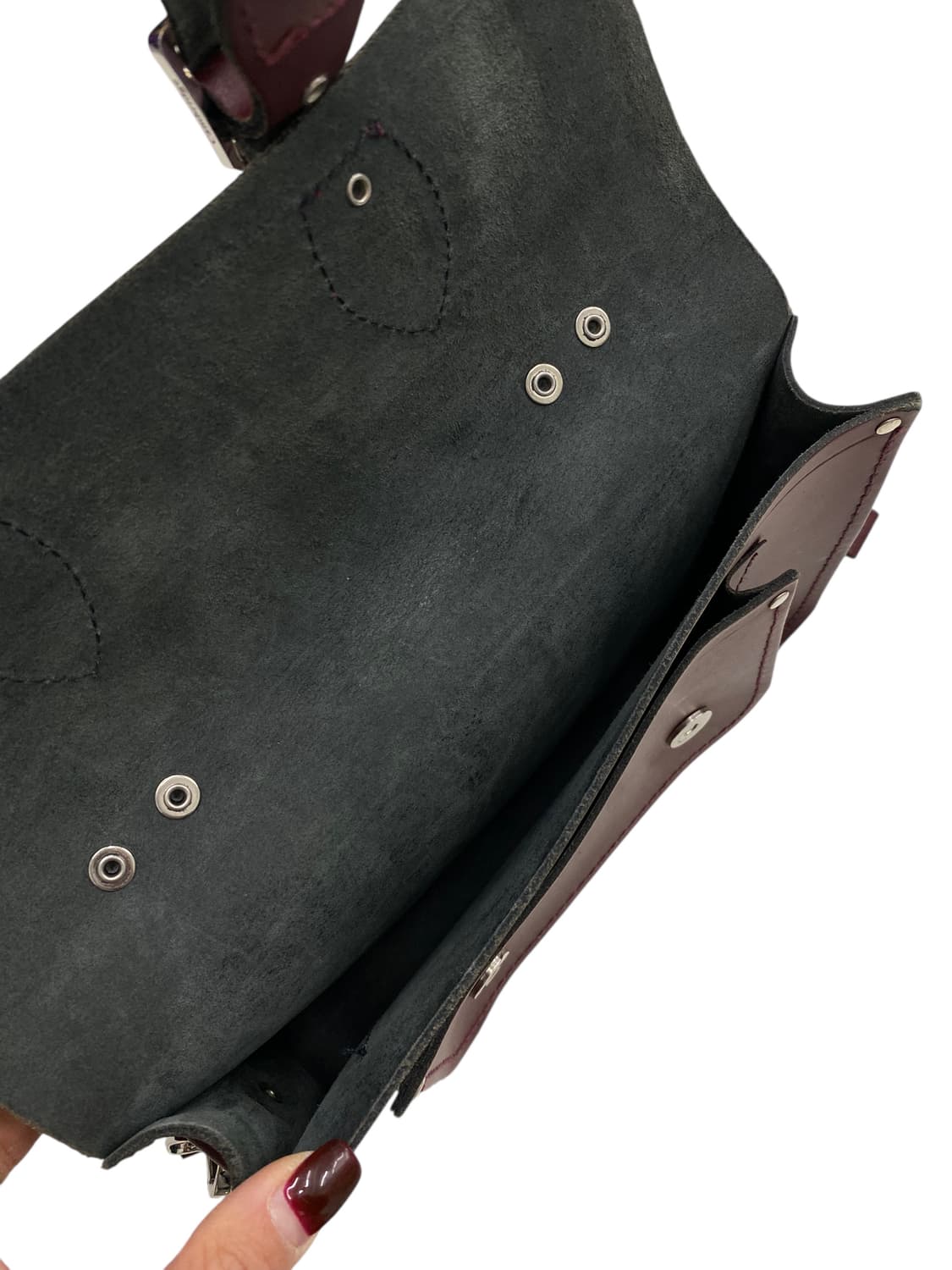 자첼 버건디 통가죽백 3way 상품이미지3