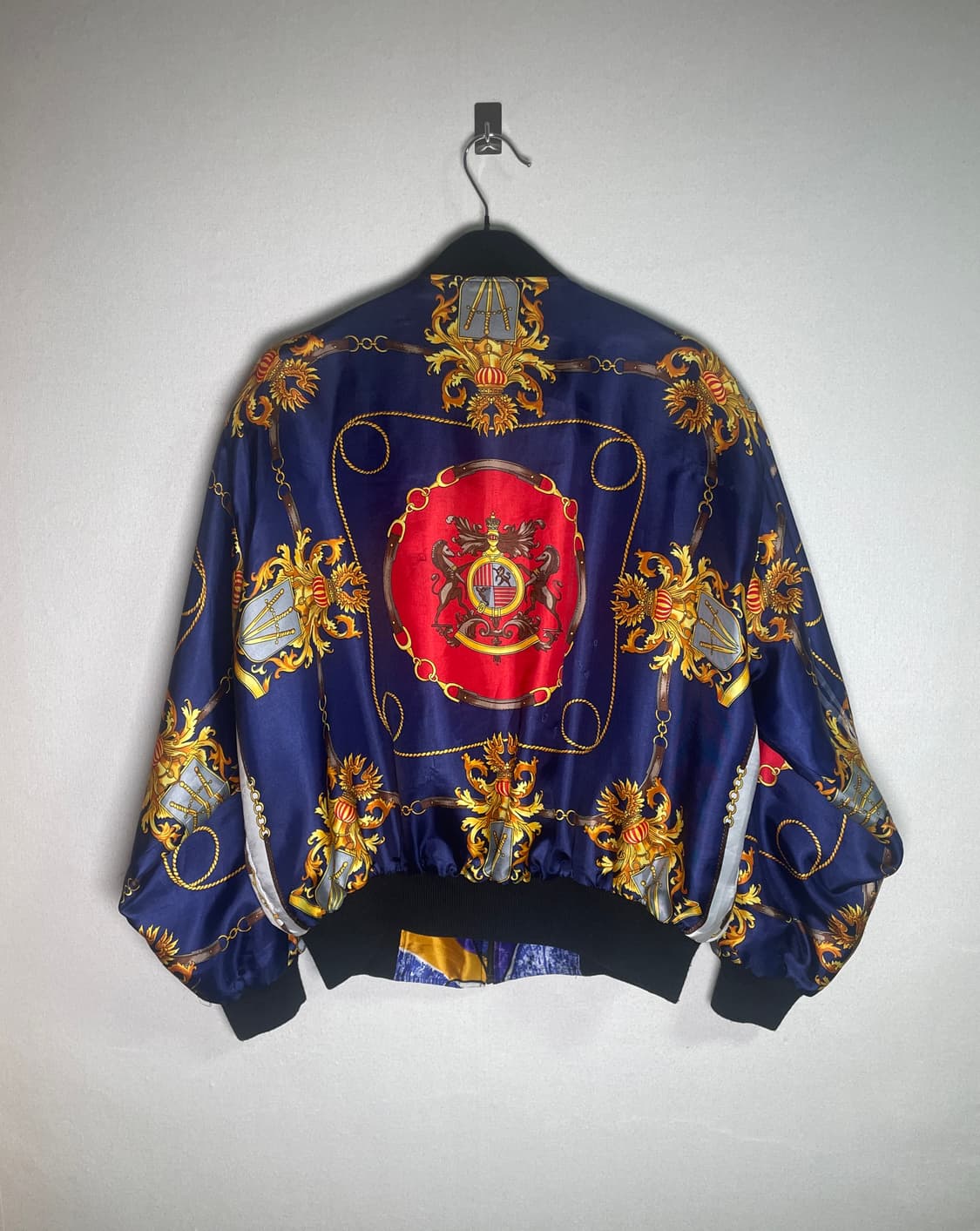 재팬 빈티지 리버시블 실크 봄버  상품이미지3