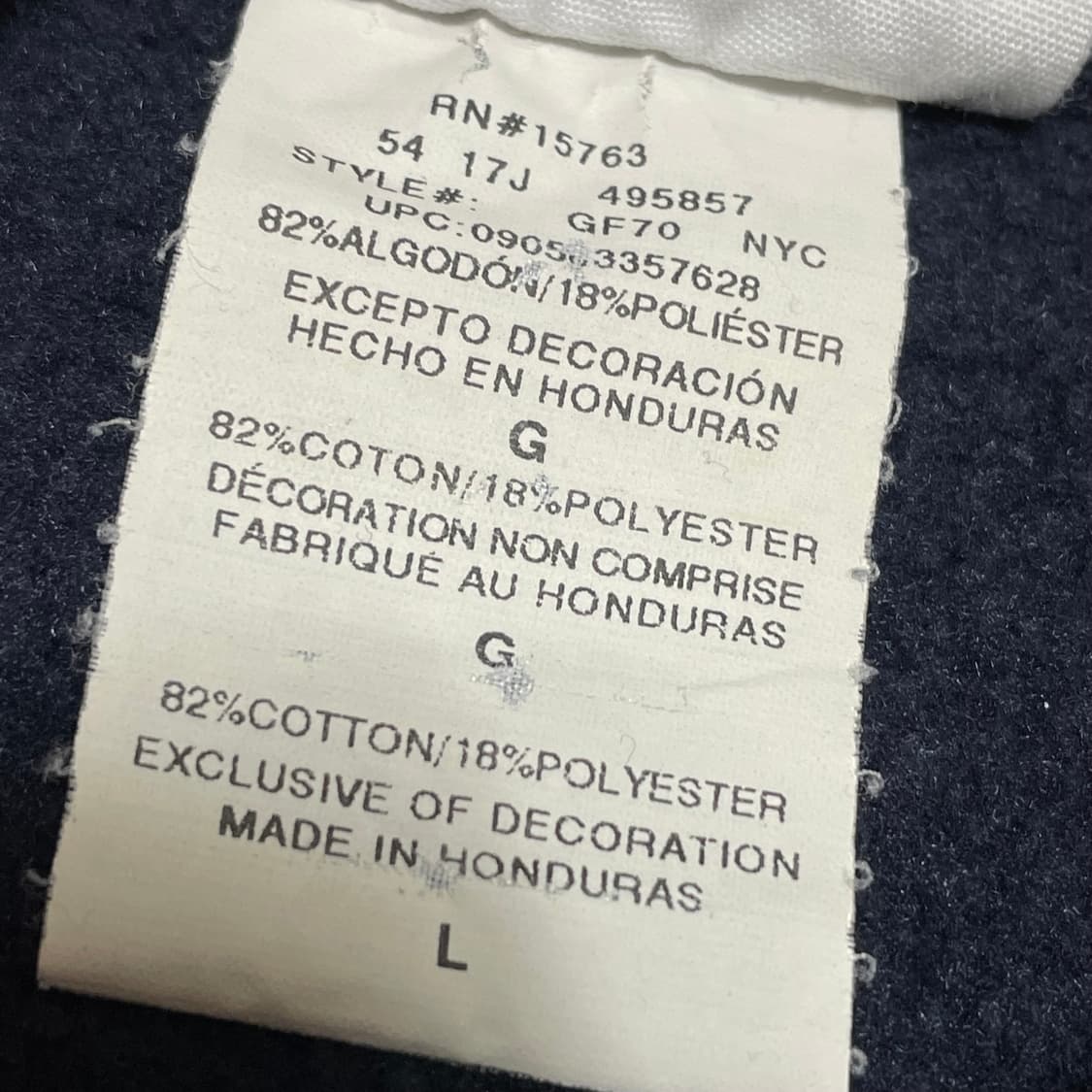 [L] 챔피온 리버스위브 네이비 빈티지 맨투맨 스웻셔츠 상품이미지3