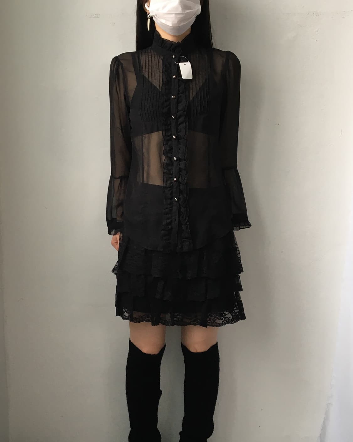Lace layer mini skirt 상품이미지4