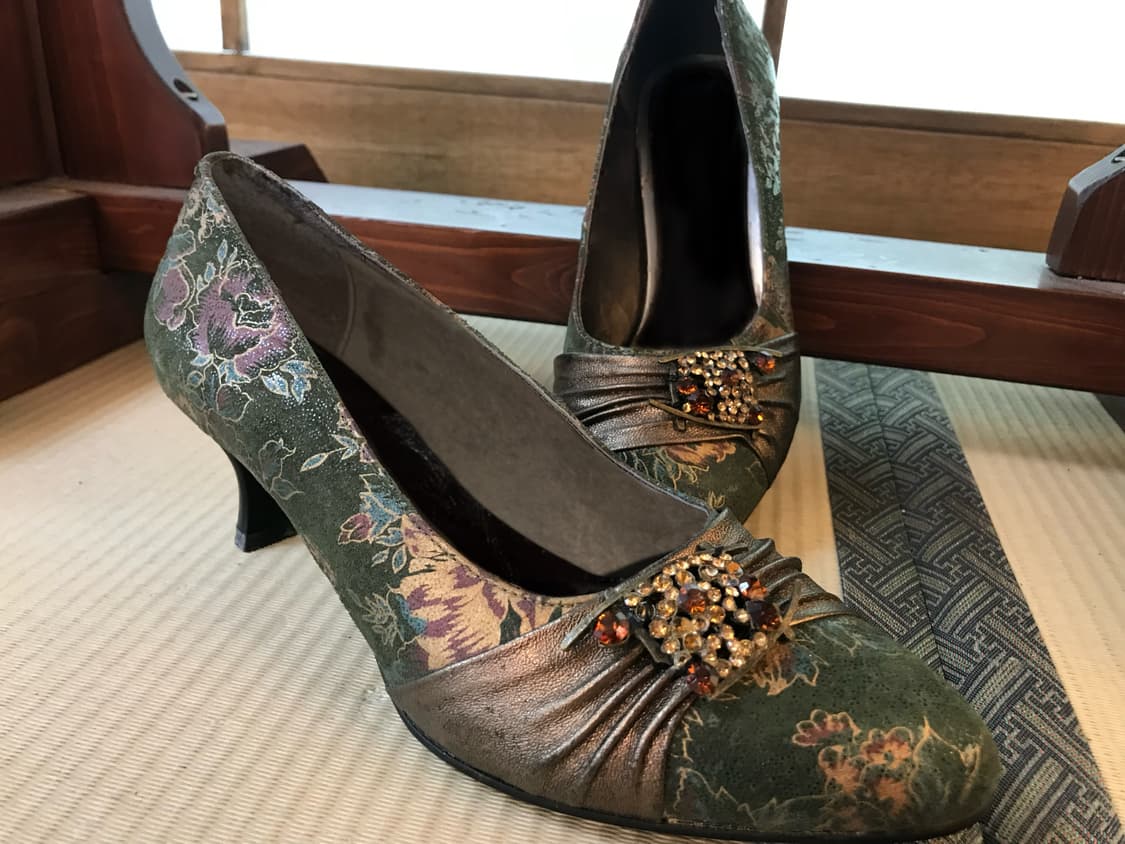 Art Nouveau Pumps ( black / green ) 상품이미지4