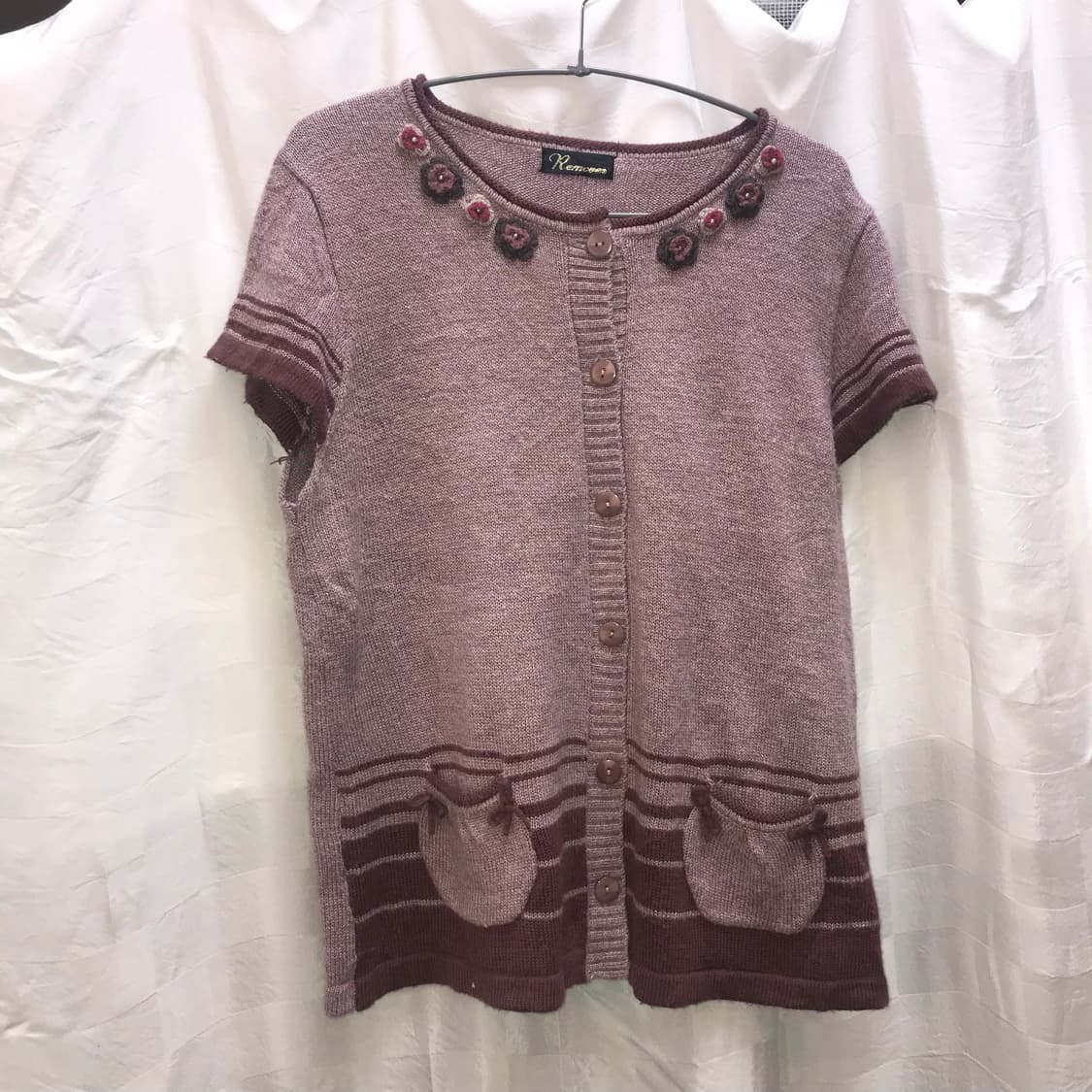 JPN Vintage 하구미 모리걸 페어리 니트 블라우스 상품이미지3