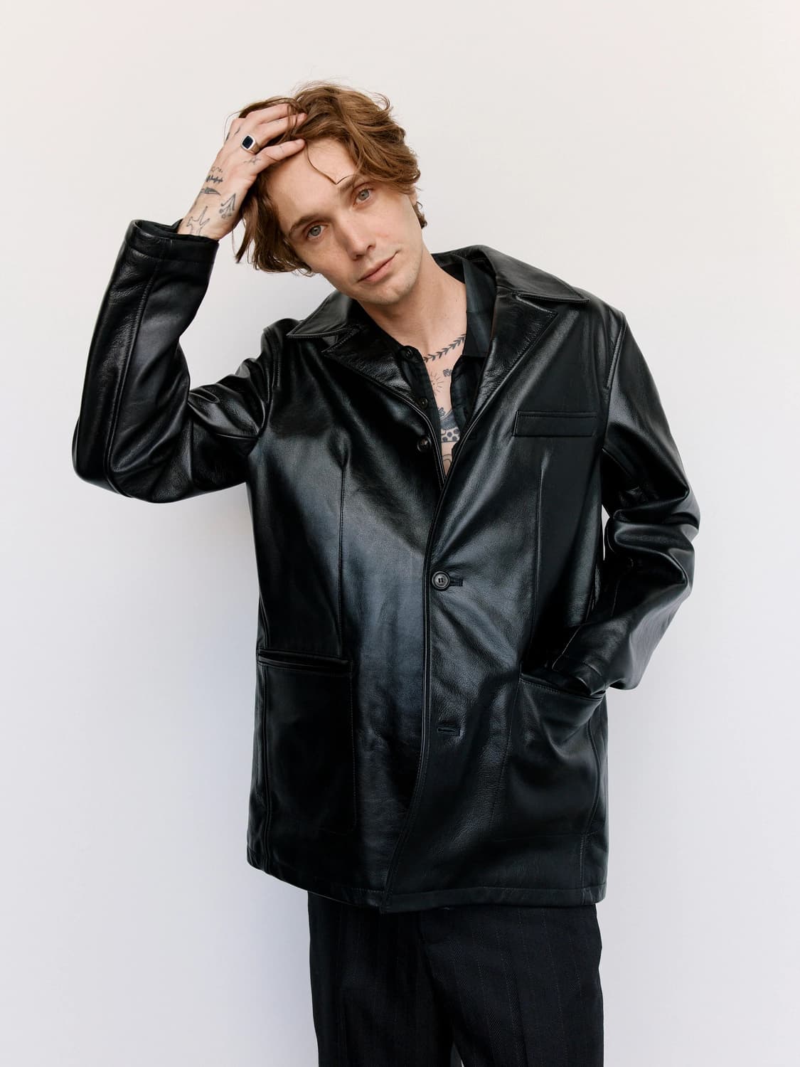 아워레가시 엘리 카코트 가죽 자켓 48 새상품 상품이미지4