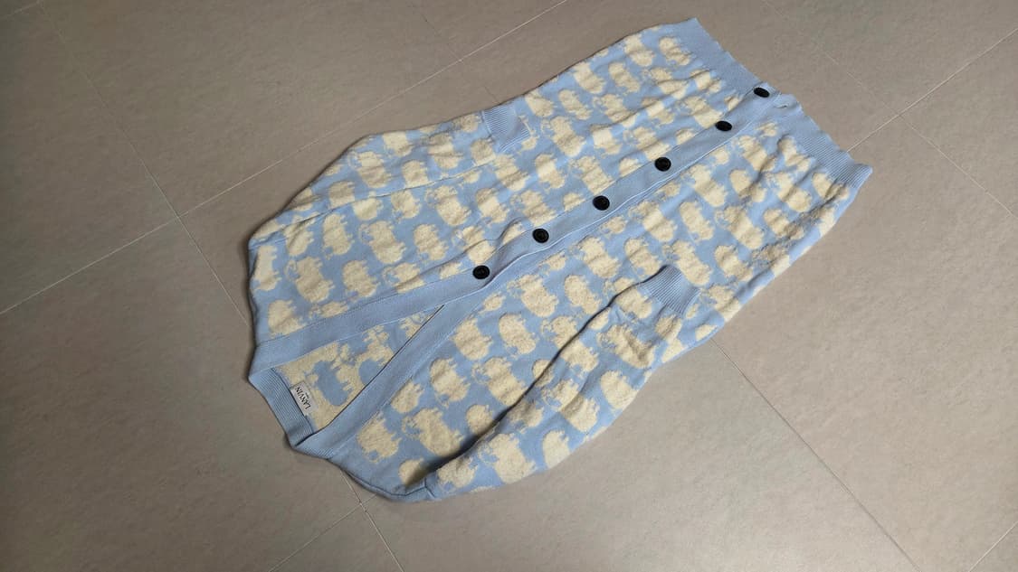 랑방 컬렉션 어린양 Sheep 자수 롱 가디건 상품이미지3