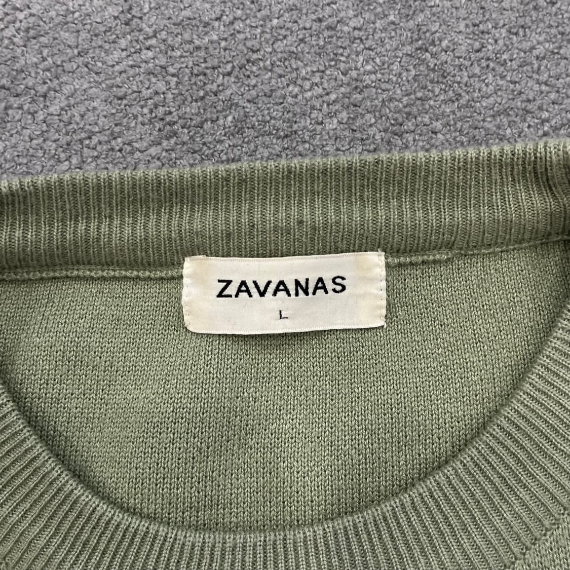 L ZAVANAS 라운드넥 니트 상품이미지3