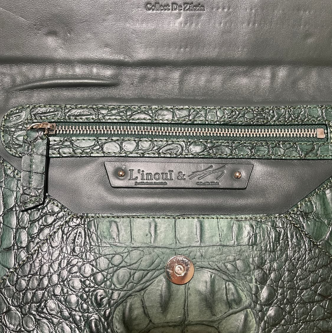 L'inoui 악어 무늬 클러치백 상품이미지4
