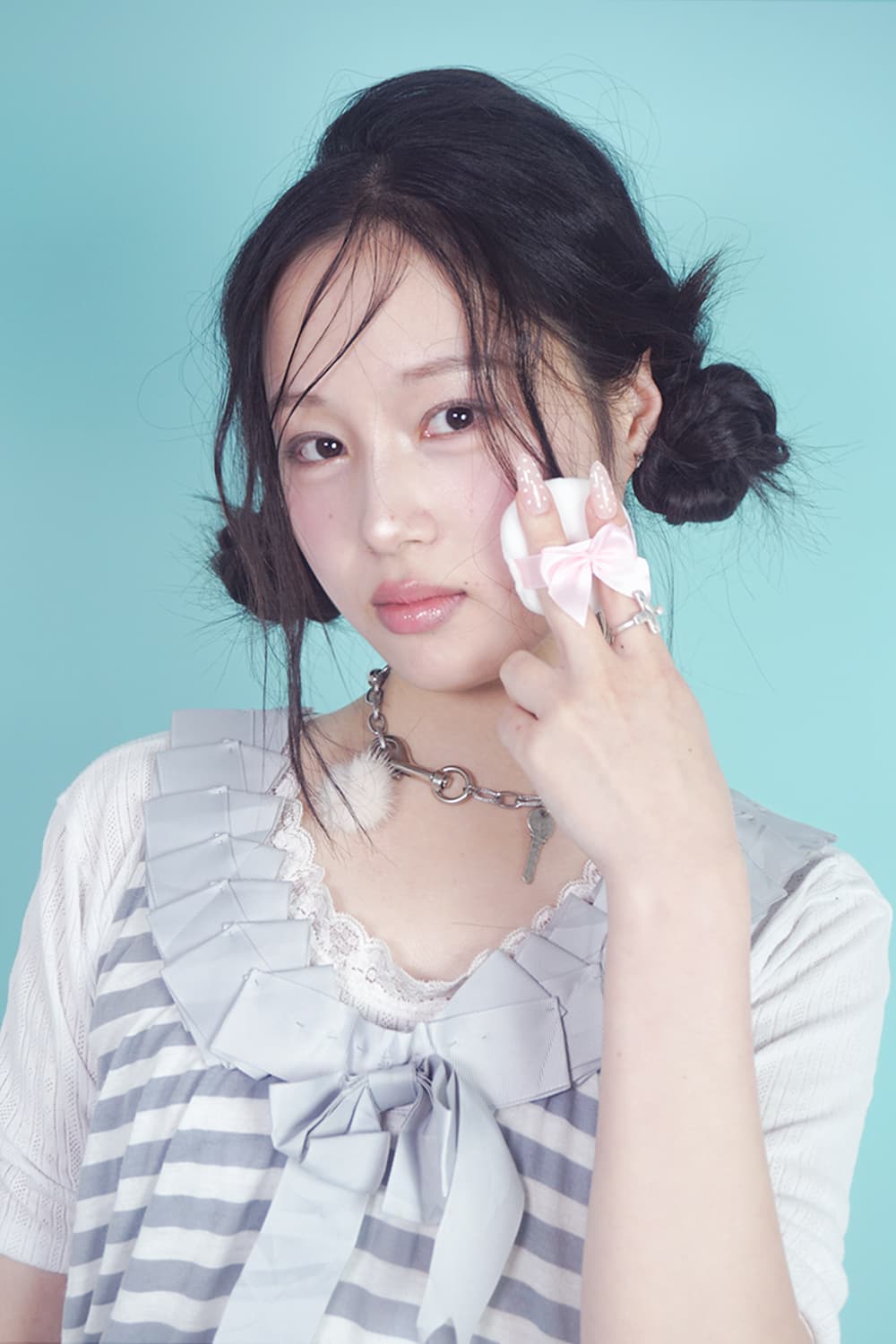 Ruddy-Blush necklace (pale pink) 상품이미지4