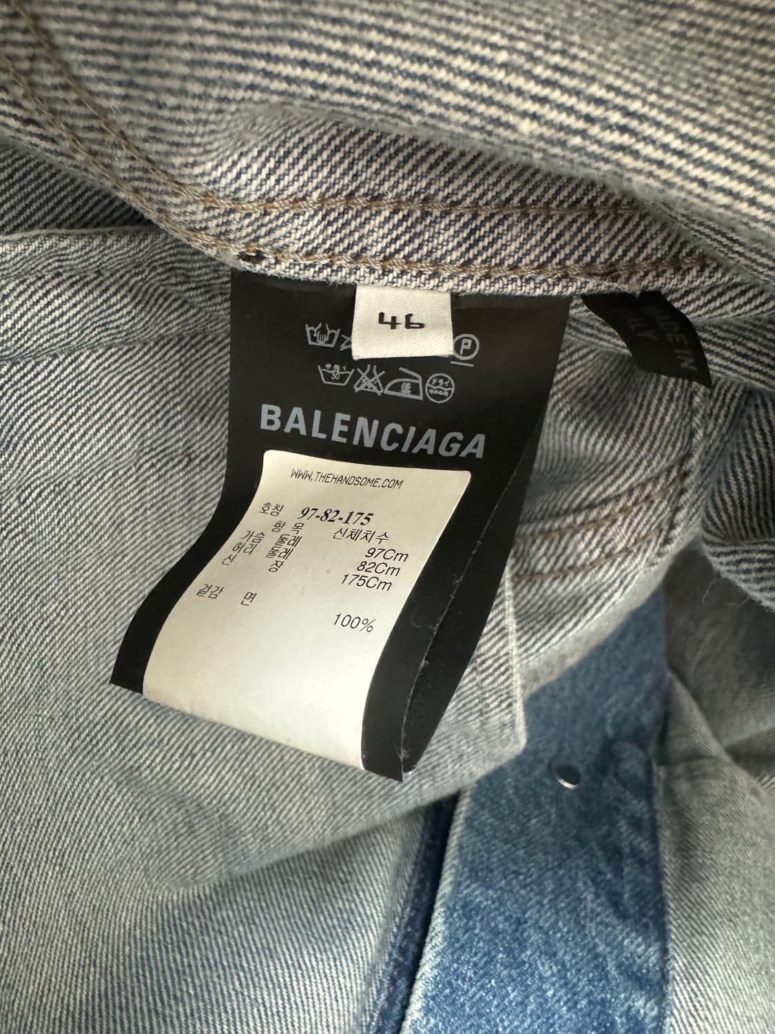 [46] 발렌시아가(Balenciaga) 그래피티 데님 자켓 상품이미지3