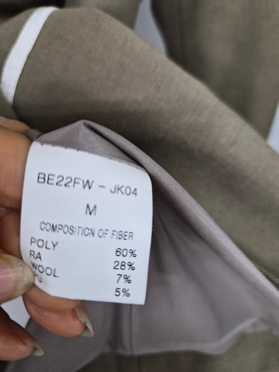 beige 핀턱 자켓. 데님 멜빵 슬릿 원피스 상품이미지5